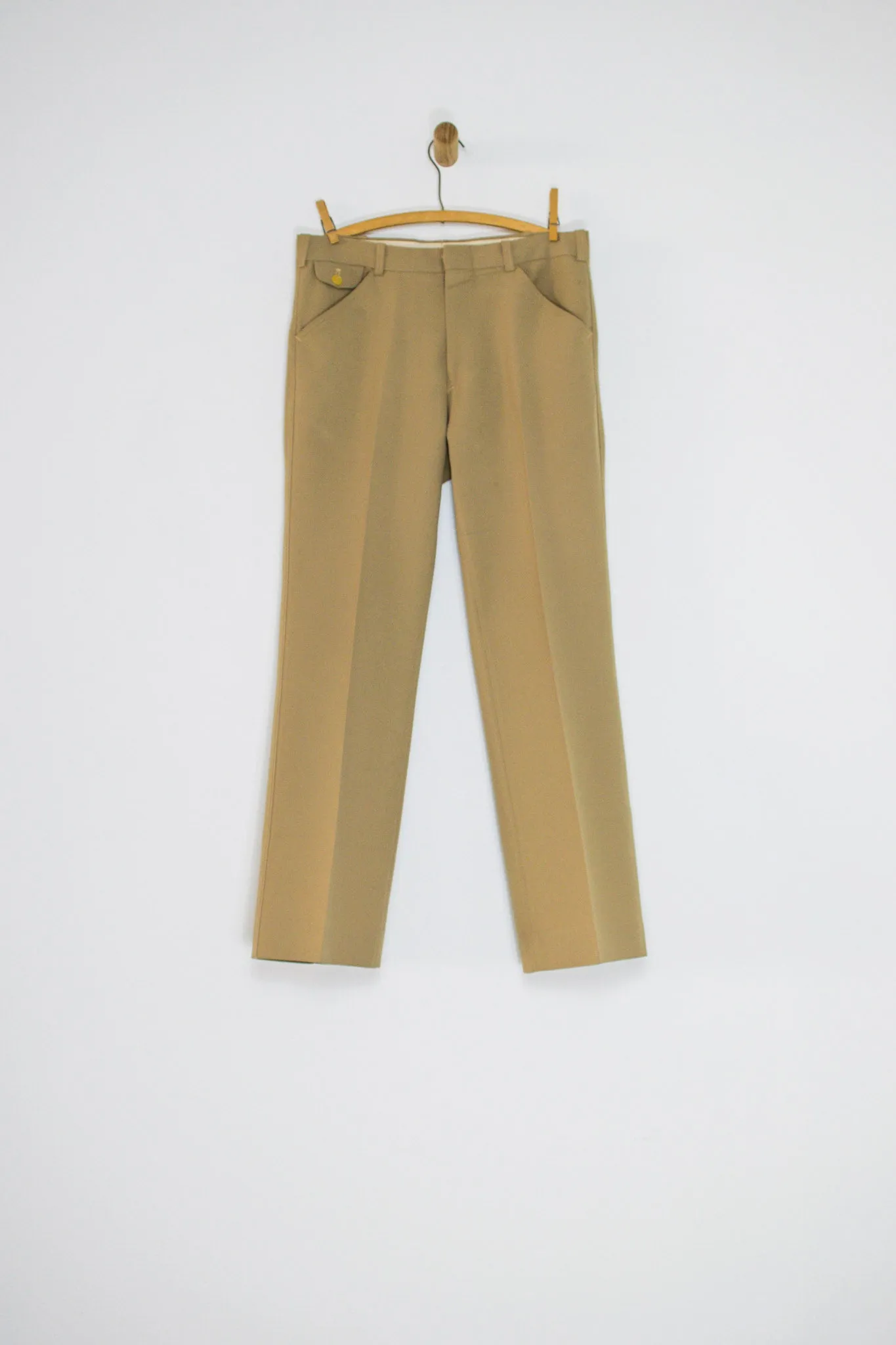 70's KHAKI SLACKS / 33