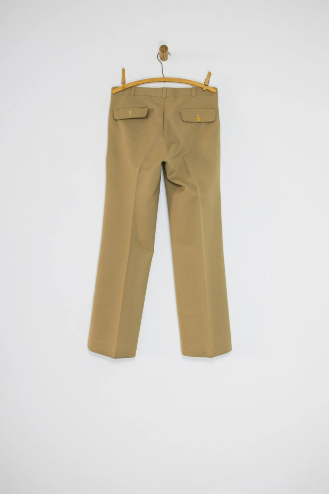 70's KHAKI SLACKS / 33