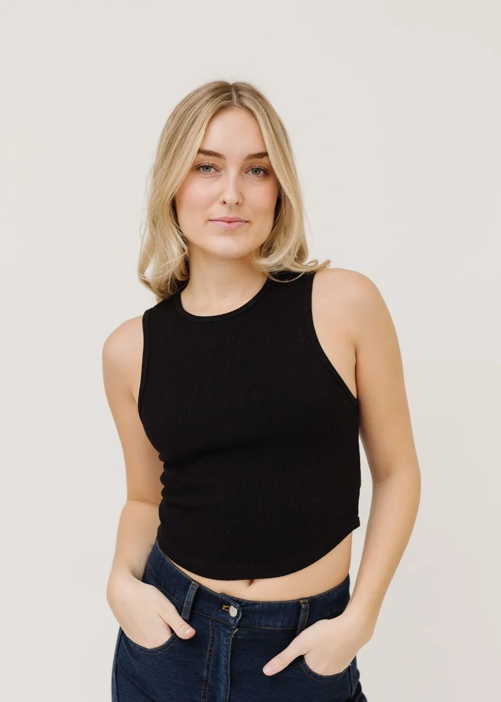 AGOLDE Nova Tank in Black