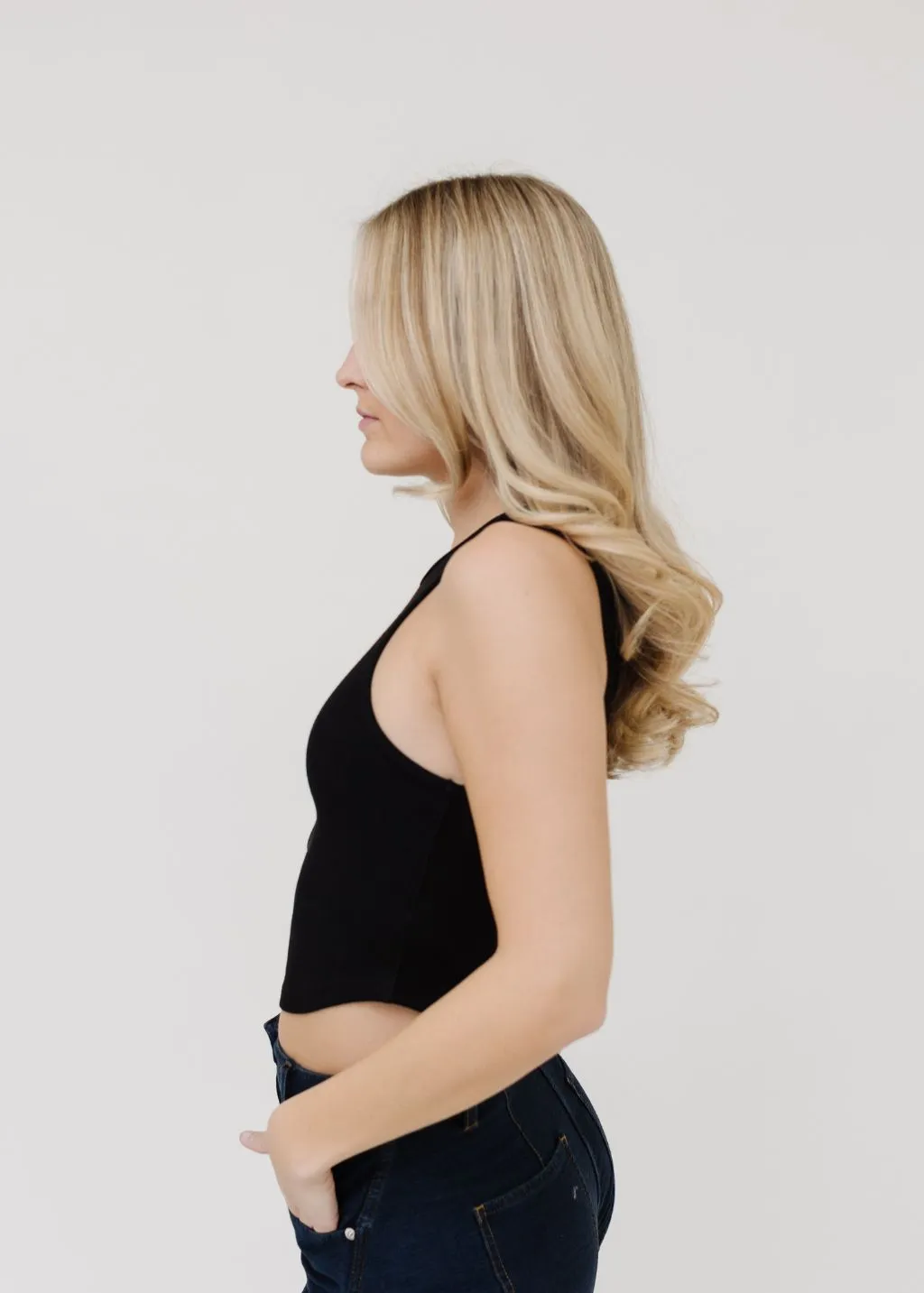 AGOLDE Nova Tank in Black