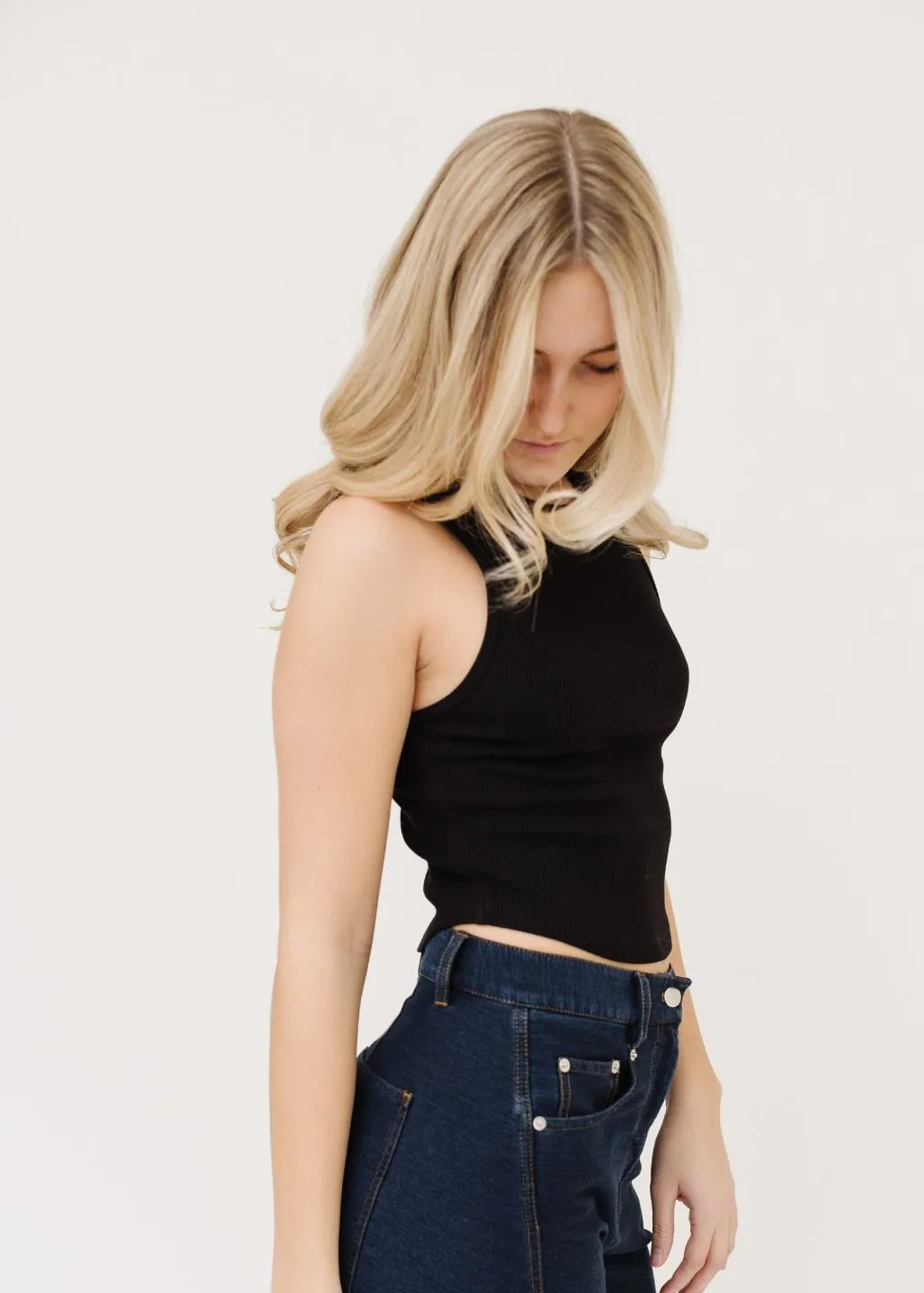 AGOLDE Nova Tank in Black
