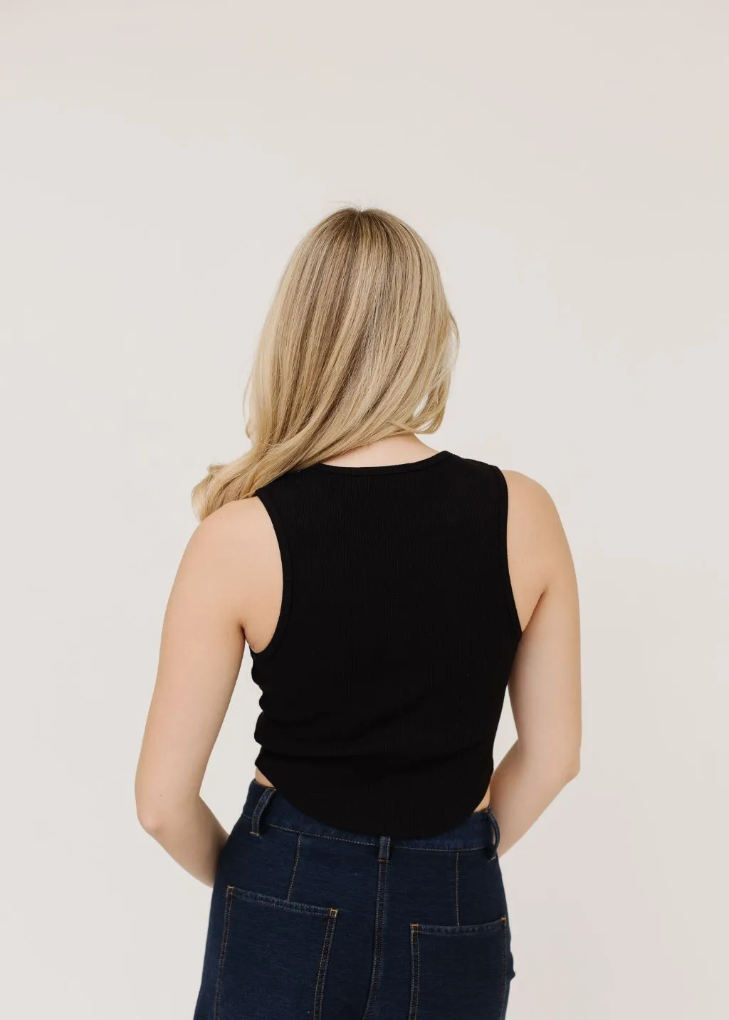 AGOLDE Nova Tank in Black
