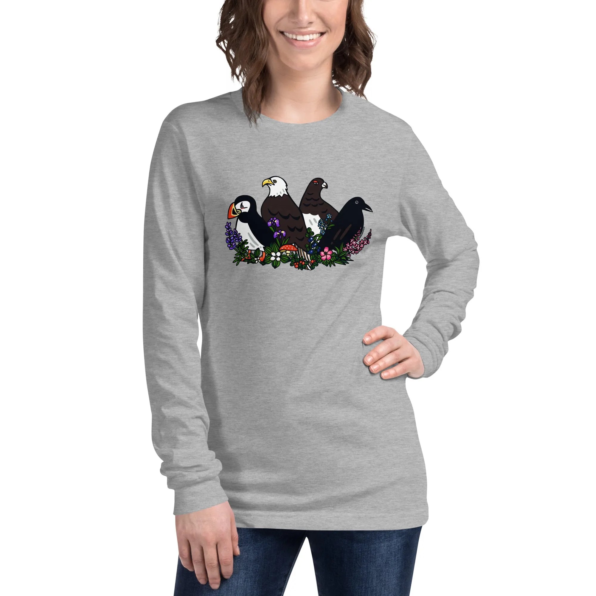 Alaskan Birds and Flora Long Sleeve