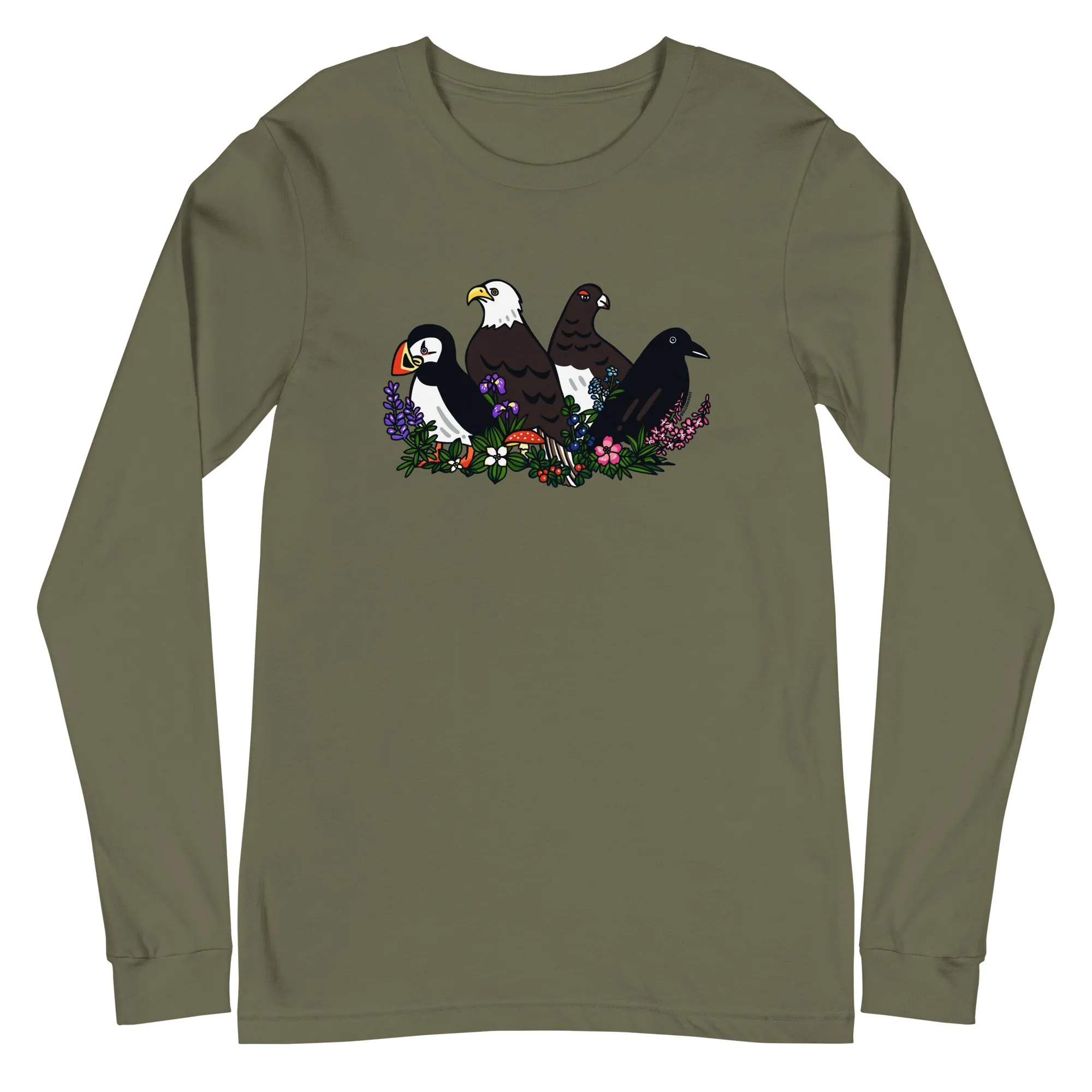 Alaskan Birds and Flora Long Sleeve