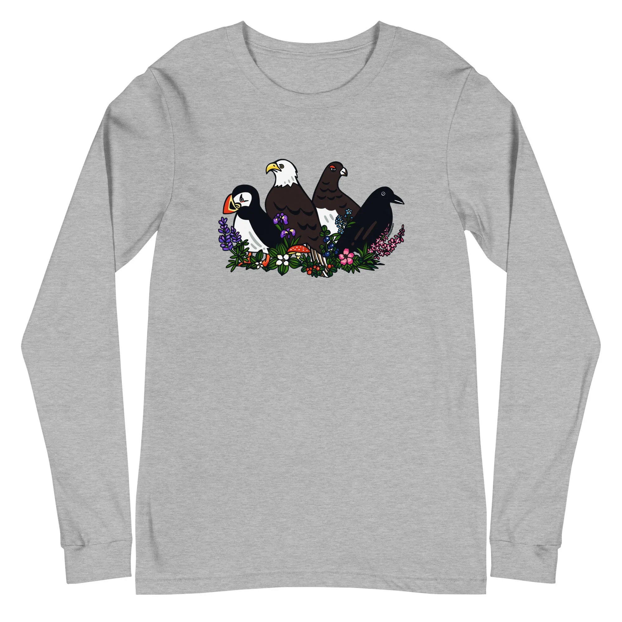 Alaskan Birds and Flora Long Sleeve