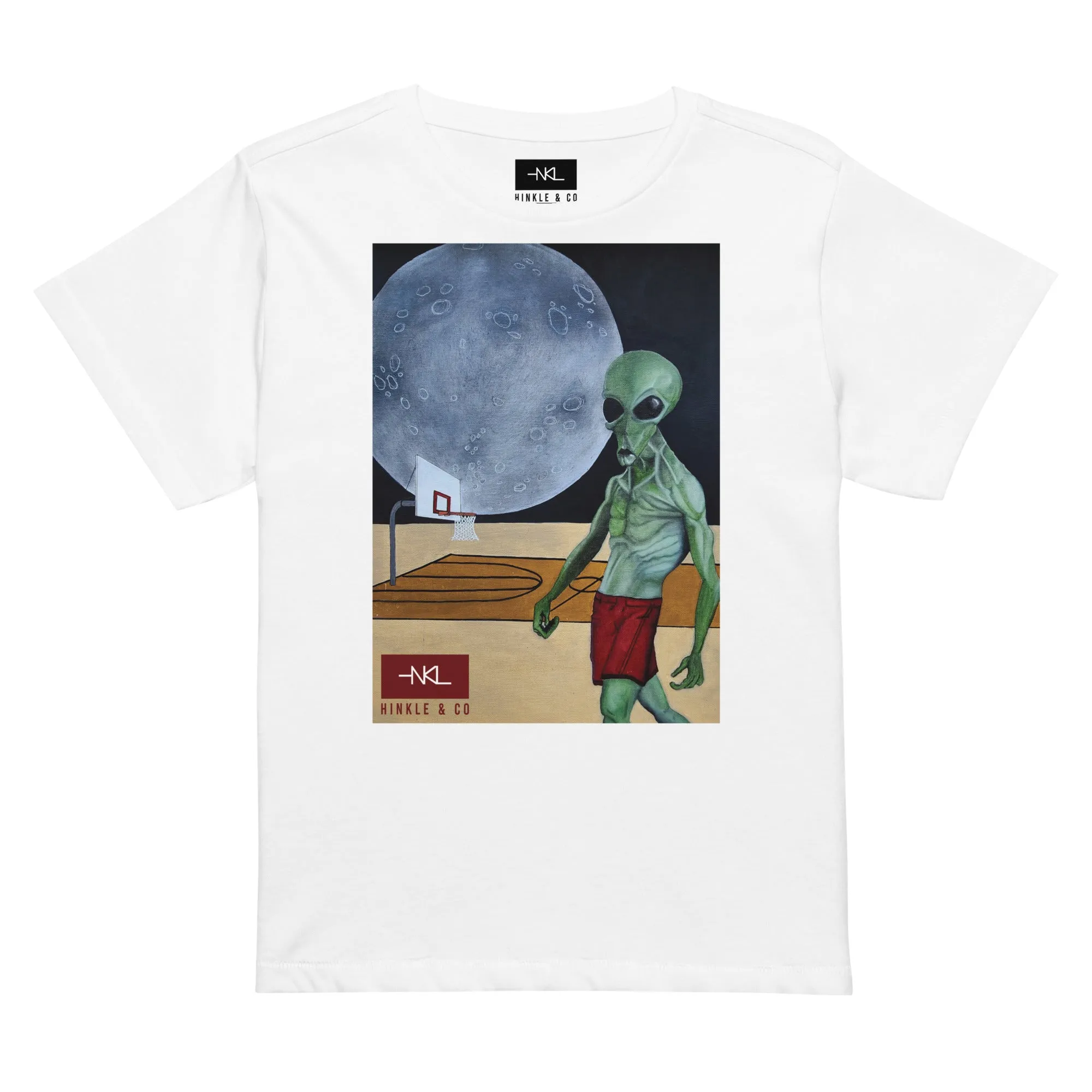 Alien Hoops T-Shirt | Cosmic Street Ballin'