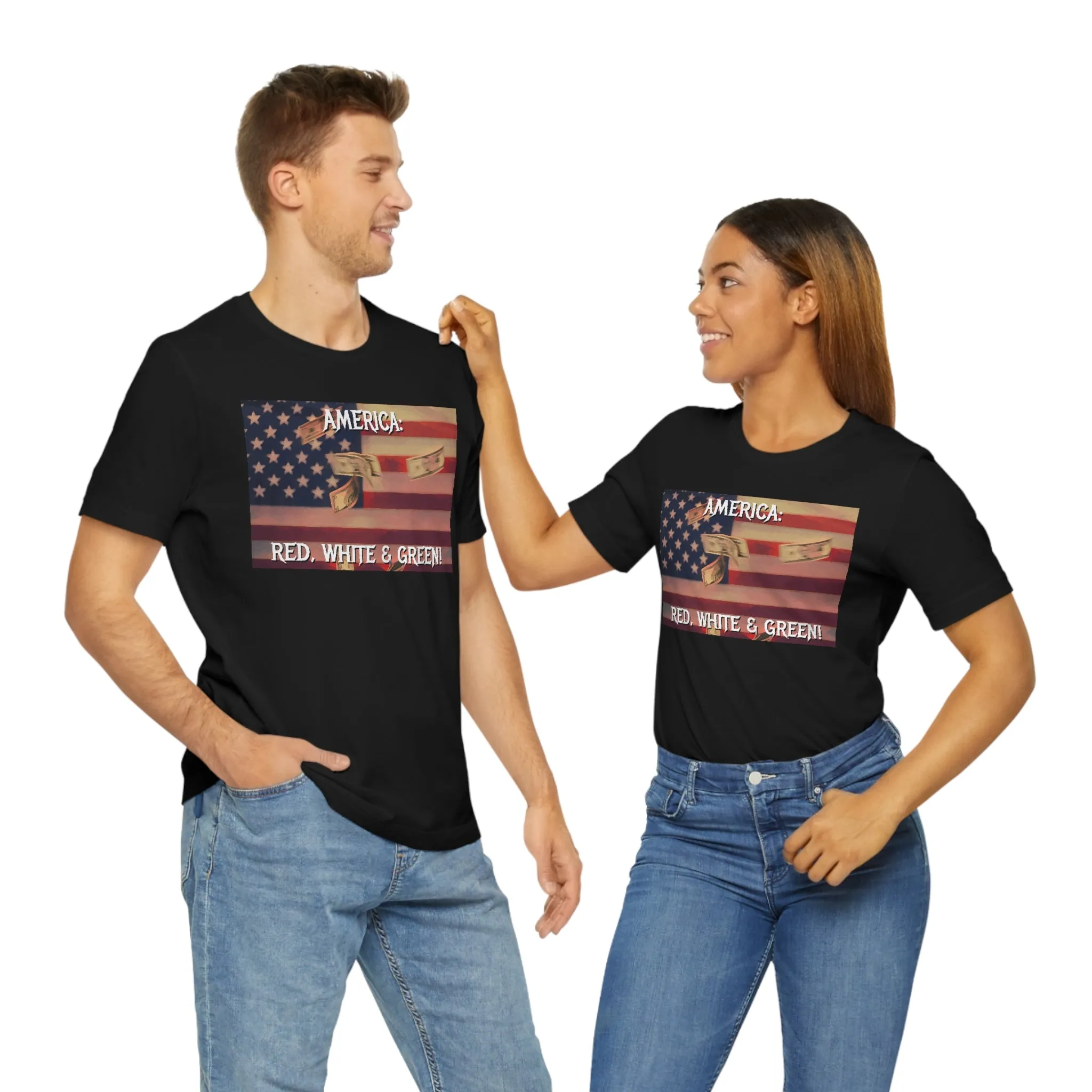 America: Red, White & Green! Short Sleeve Tee