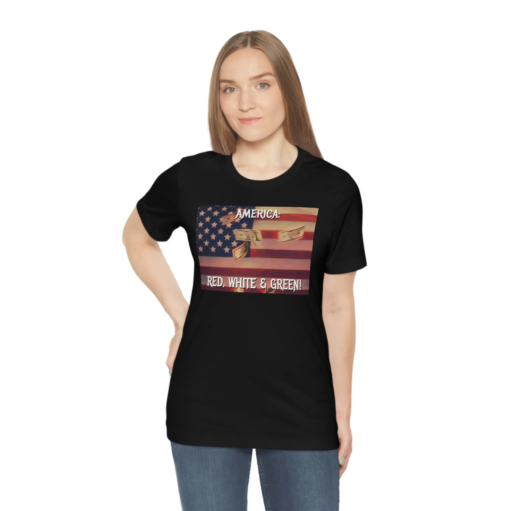 America: Red, White & Green! Short Sleeve Tee
