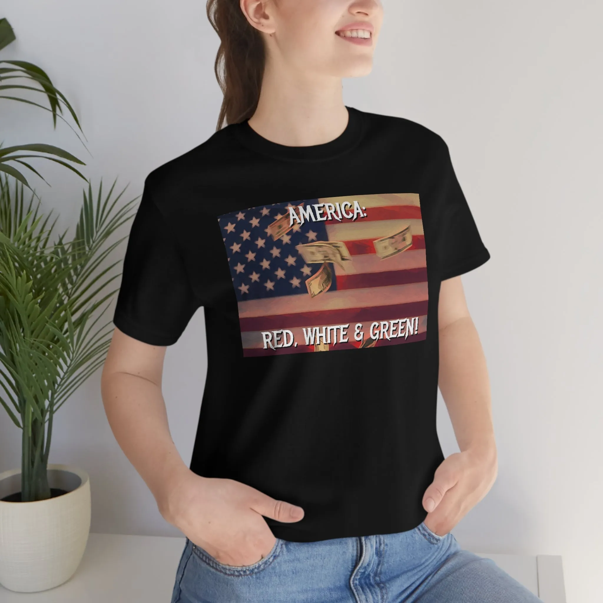 America: Red, White & Green! Short Sleeve Tee