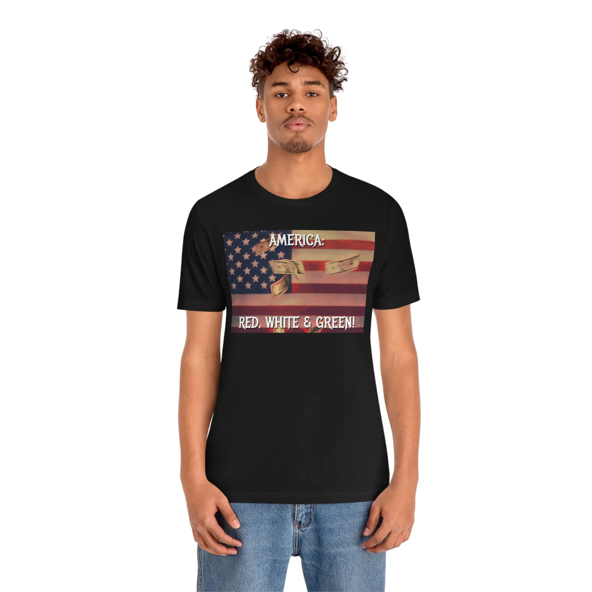 America: Red, White & Green! Short Sleeve Tee