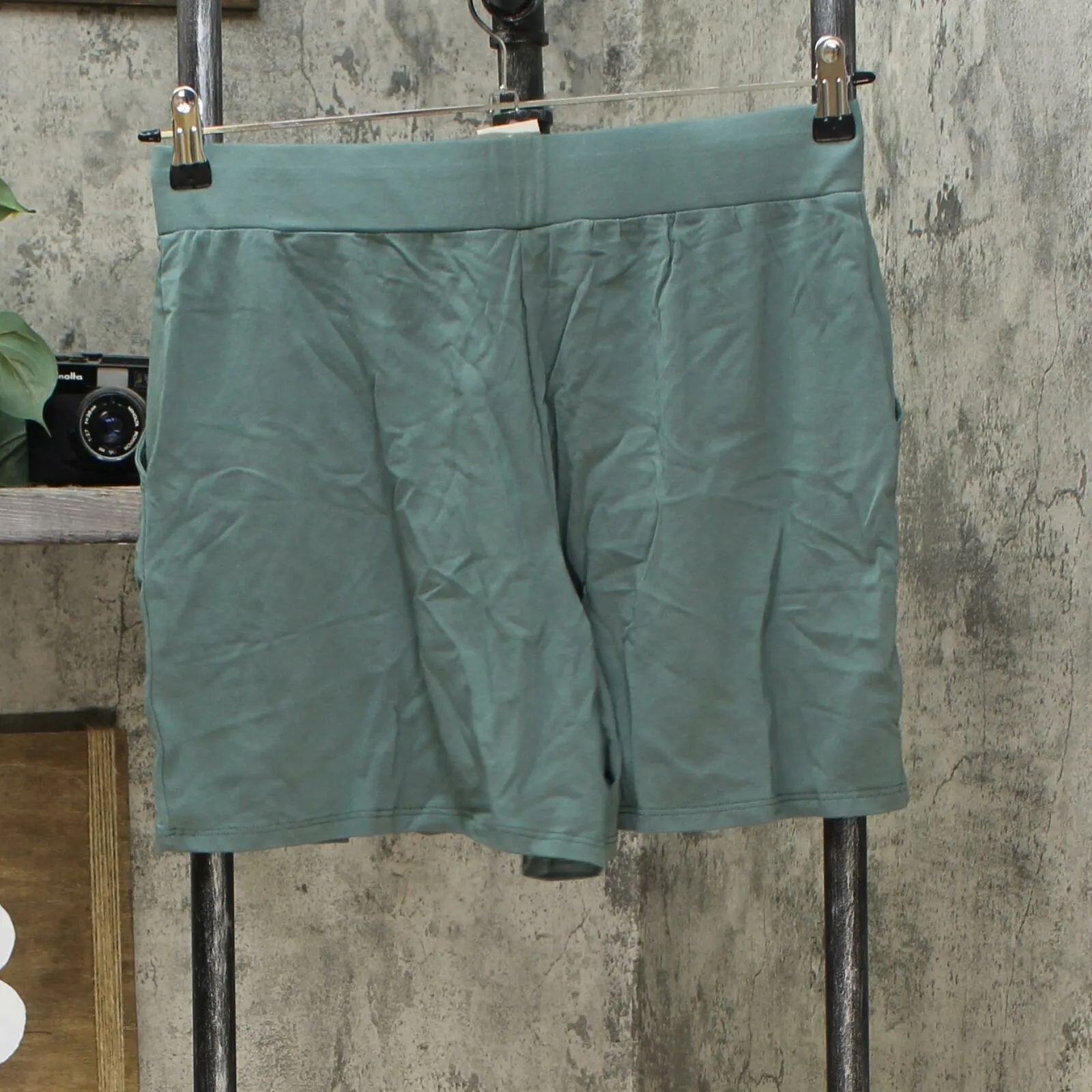 AnyBody Women's Cozy Knit Pleated Shorts