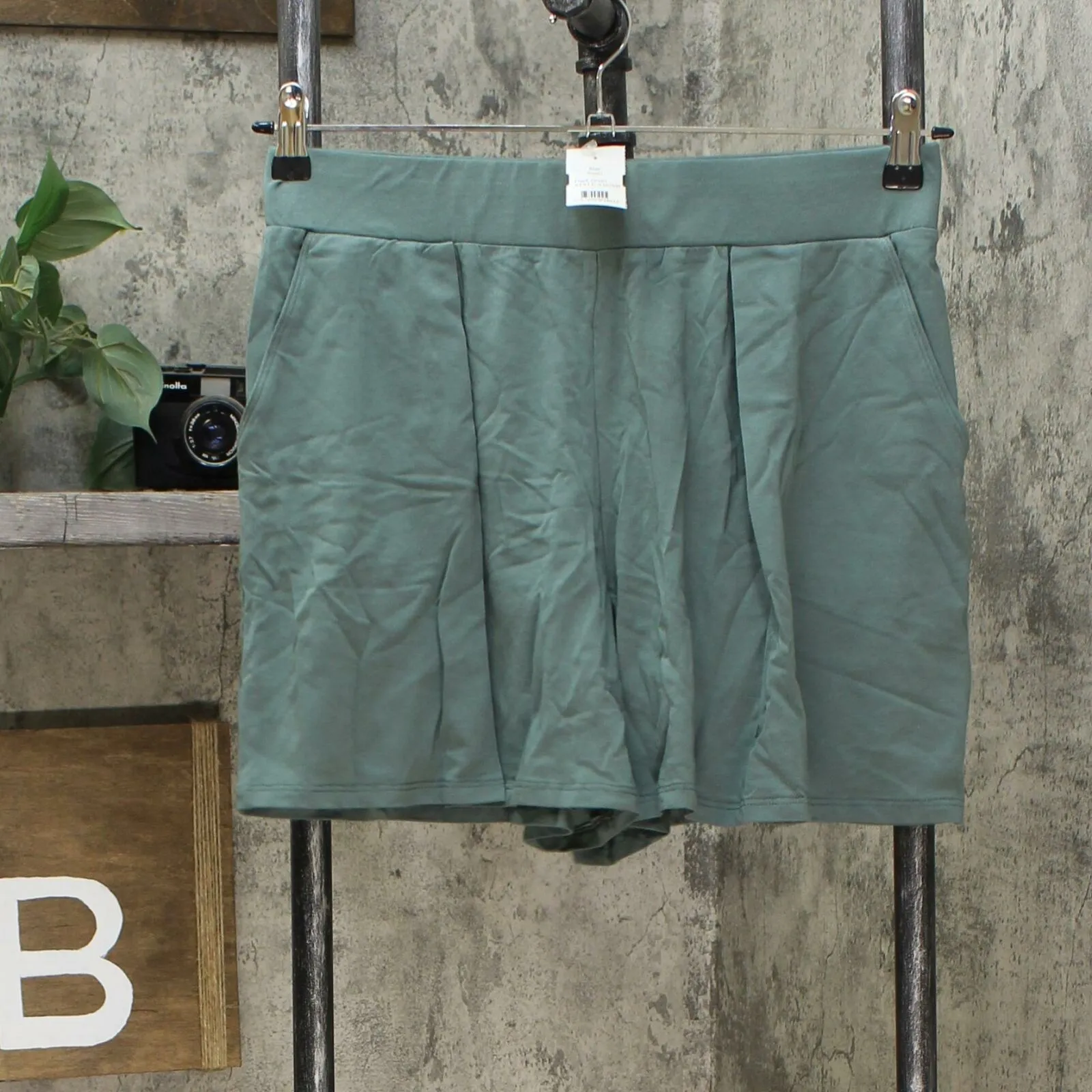AnyBody Women's Cozy Knit Pleated Shorts