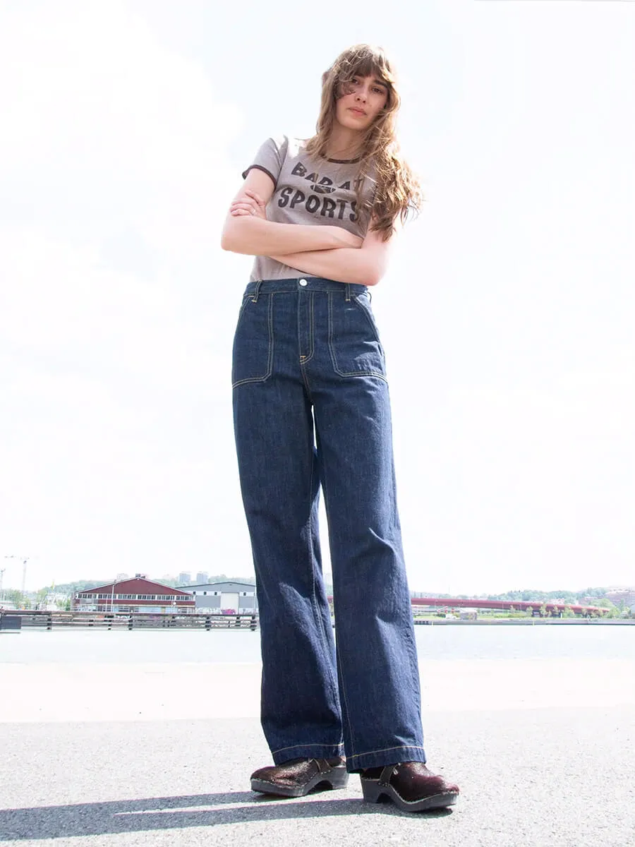 Asta Workwear Pants - One Wash Denim