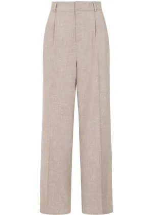 Banned Martha Sand Stripe 40's Trousers Biscuit