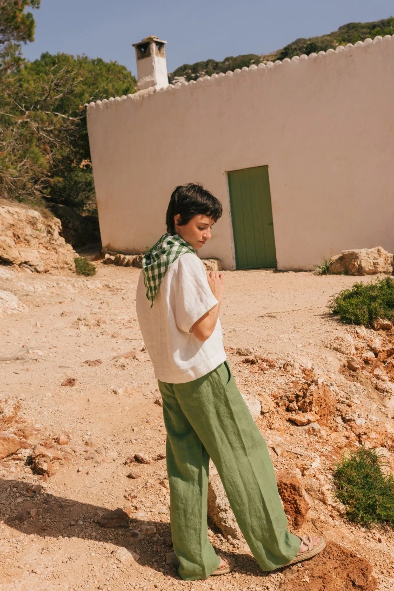 Barbora Linen Straight Leg Trousers | Multiple Colours