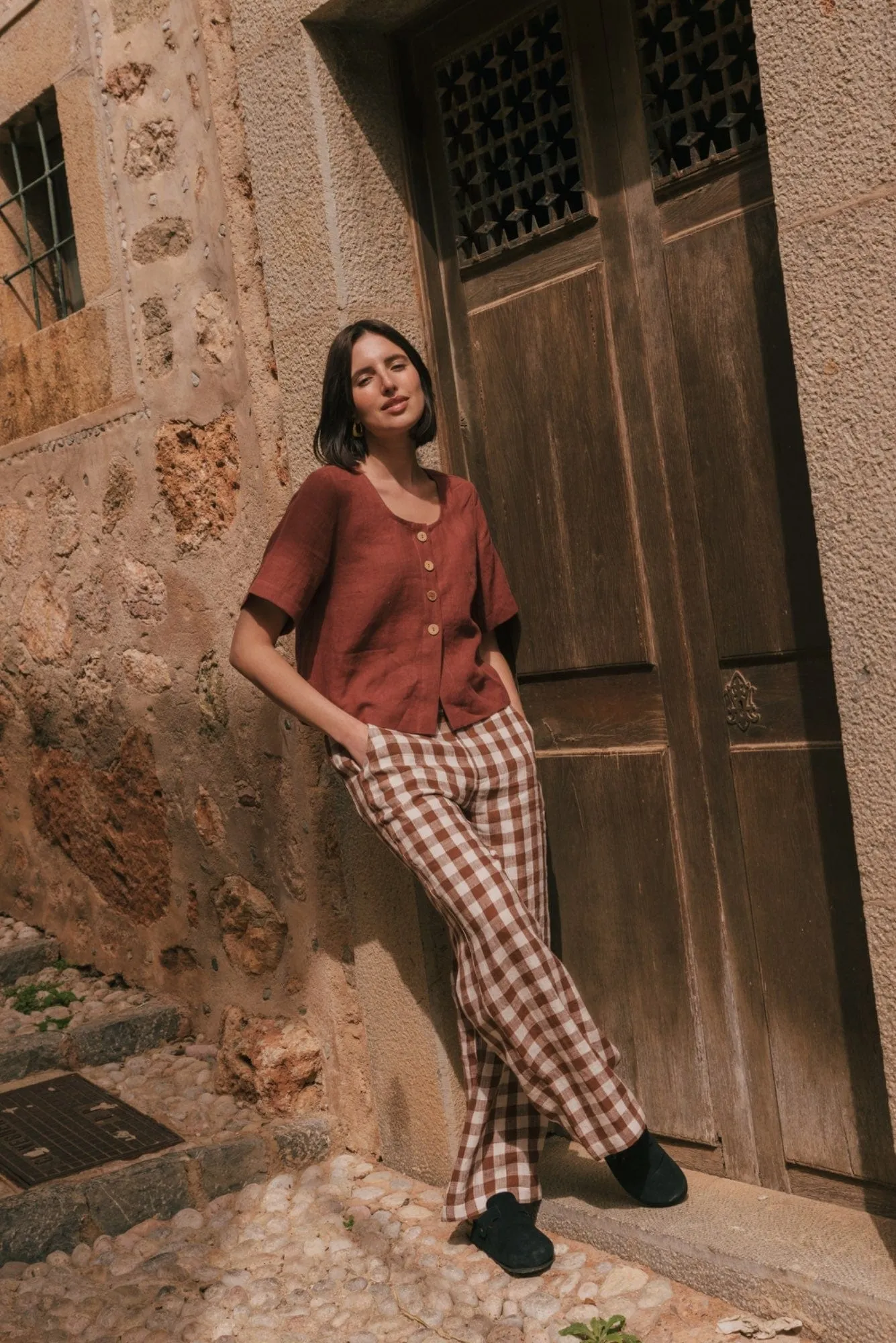 Barbora Linen Straight Leg Trousers | Multiple Colours