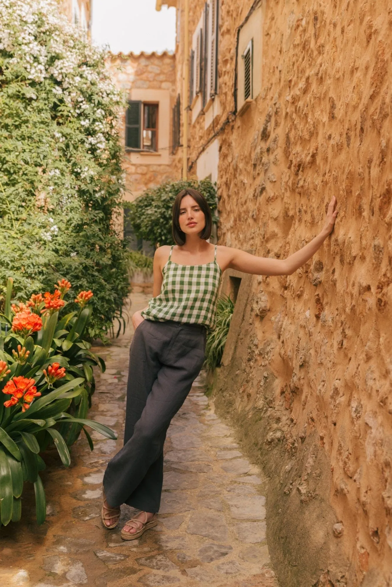 Barbora Linen Straight Leg Trousers | Multiple Colours