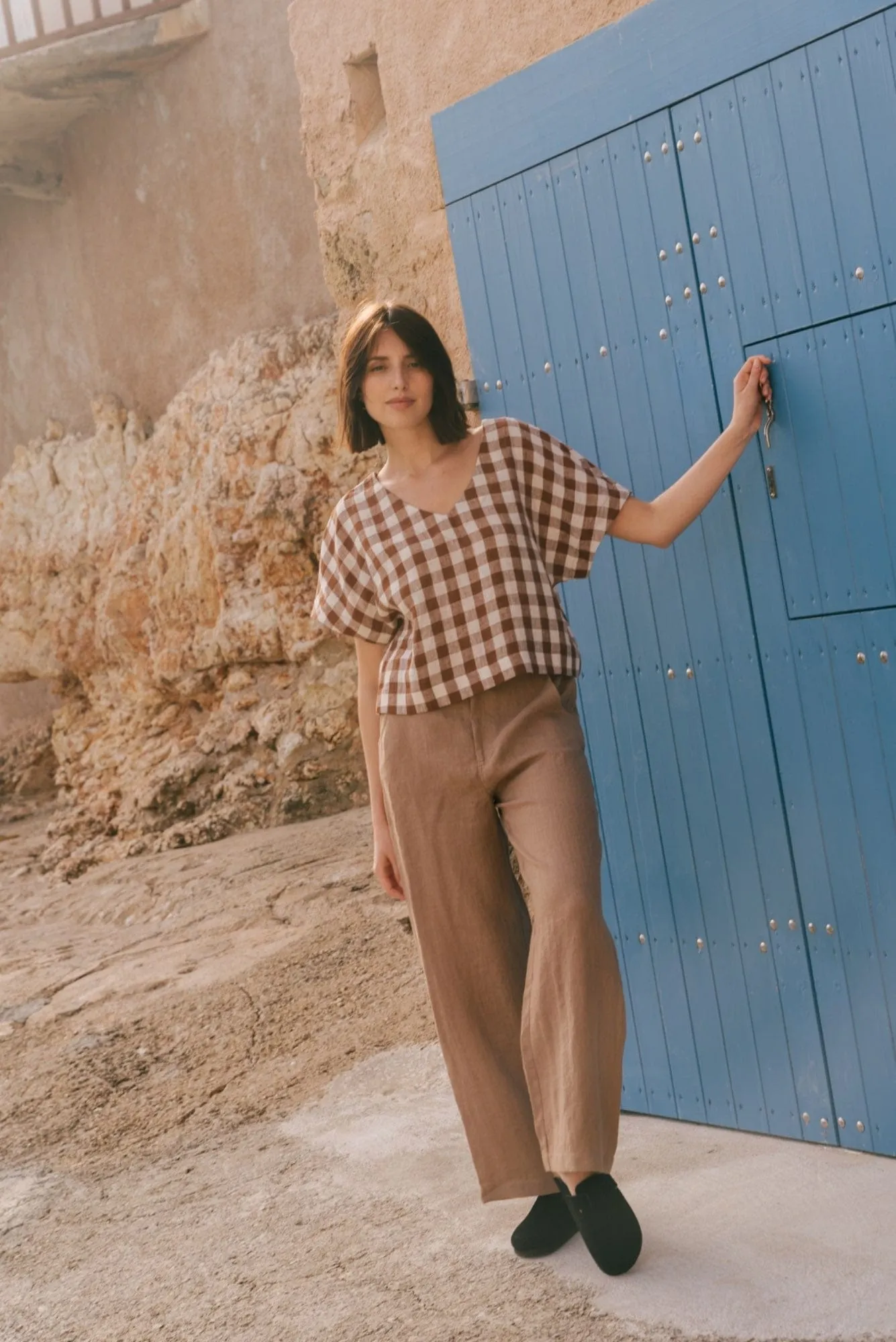 Barbora Linen Straight Leg Trousers | Multiple Colours