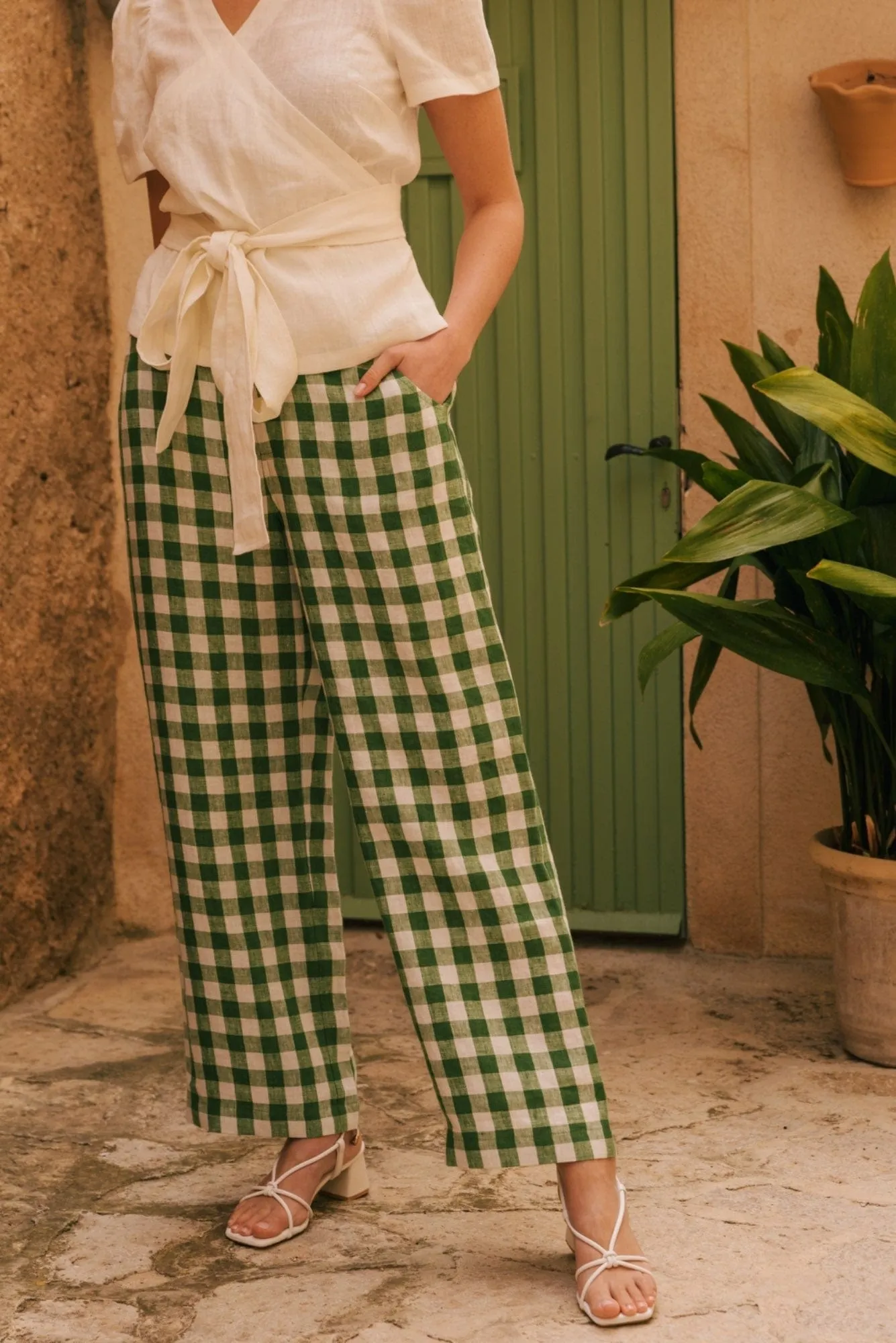 Barbora Linen Straight Leg Trousers | Multiple Colours