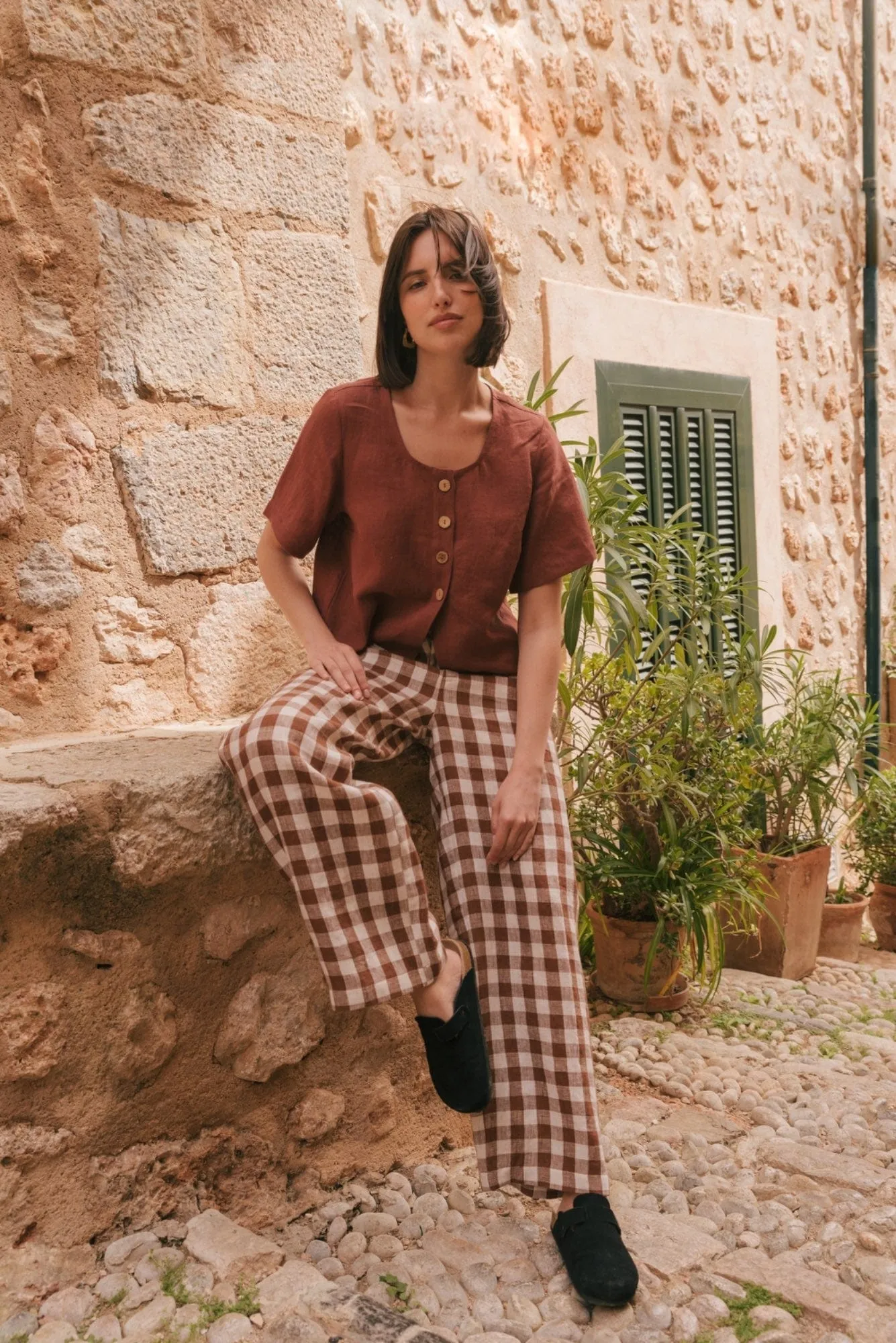 Barbora Linen Straight Leg Trousers | Multiple Colours