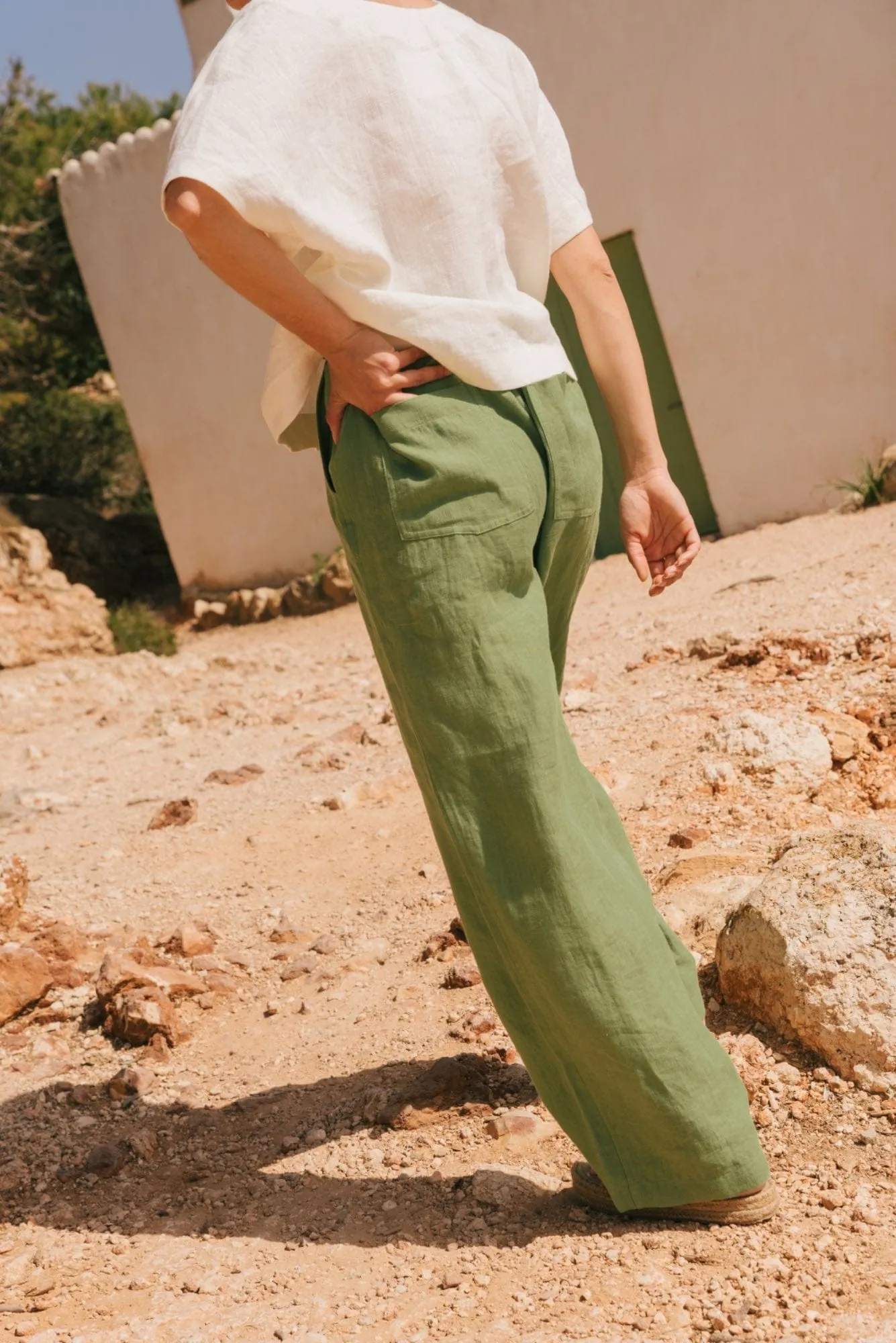 Barbora Linen Straight Leg Trousers | Multiple Colours