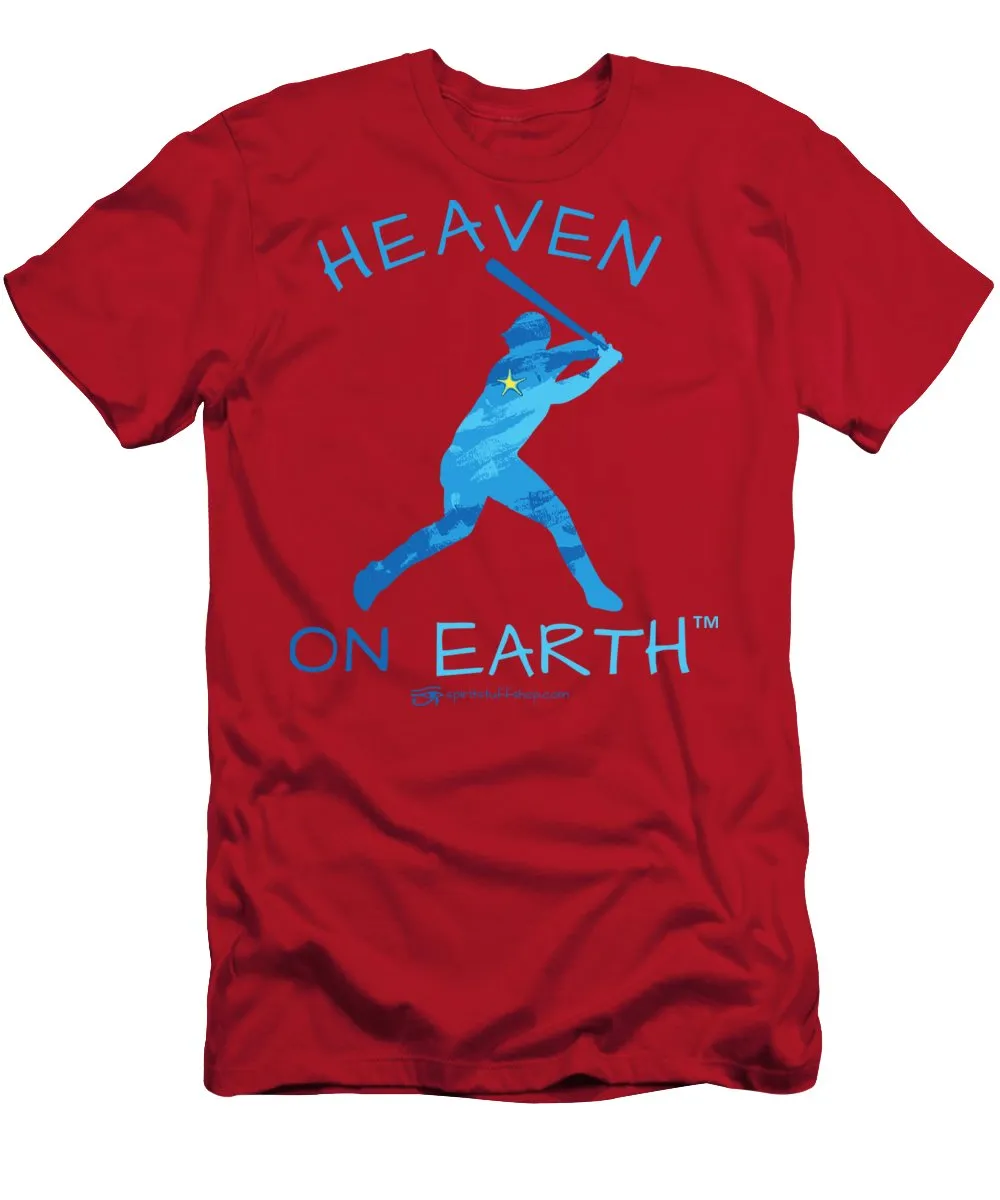 Baseball Heaven On Earth - Men's T-Shirt (Athletic Fit)