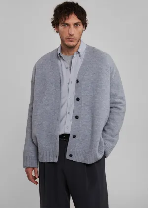 Beck Wool Cardigan - Light Grey
