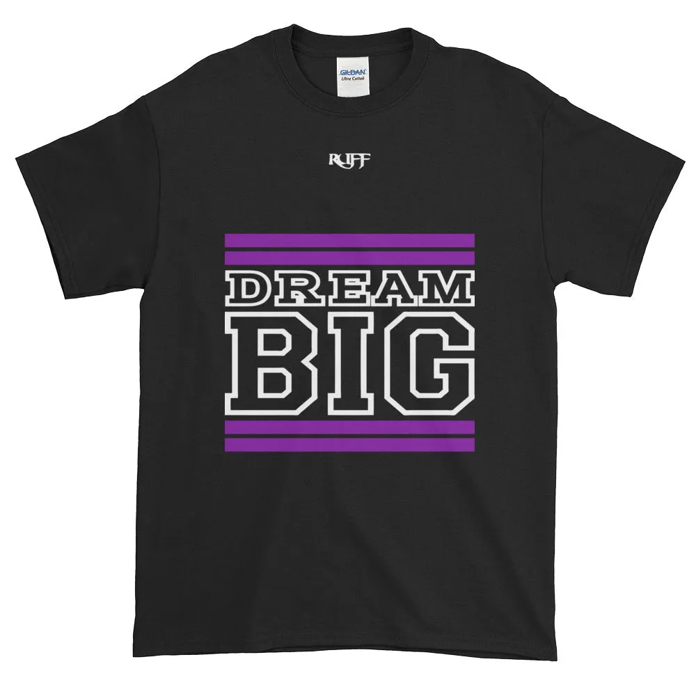 Black Purple and White Short-Sleeve T-Shirt