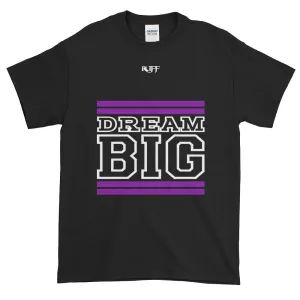 Black Purple and White Short-Sleeve T-Shirt