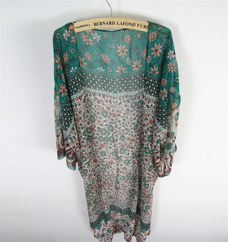 BOHEMIAN CHIFFON KIMONO