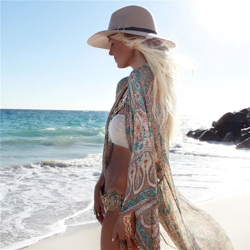 BOHEMIAN CHIFFON KIMONO