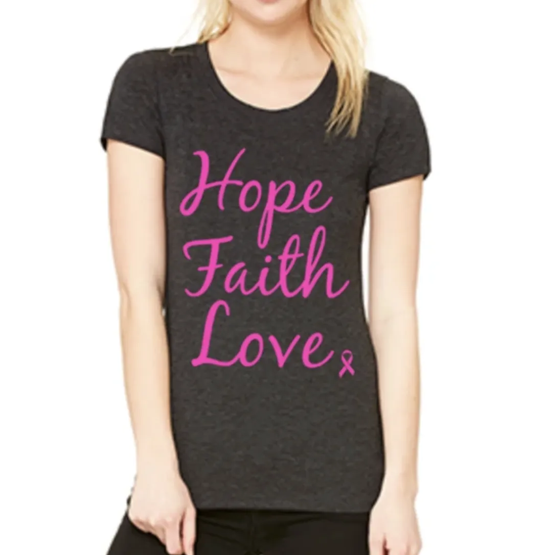 Breast cancer Clothing Womens Pink ribbon Tanks Tshirts Cure Fight Girl Brave