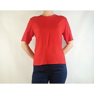 Bul pre-owned red dressy tee shirt style top size 8