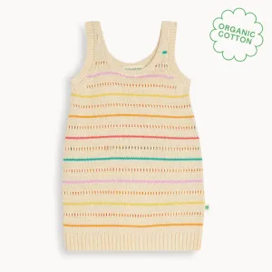Capri - Rainbow Stripe Knit Baby & Kids Sun Dress