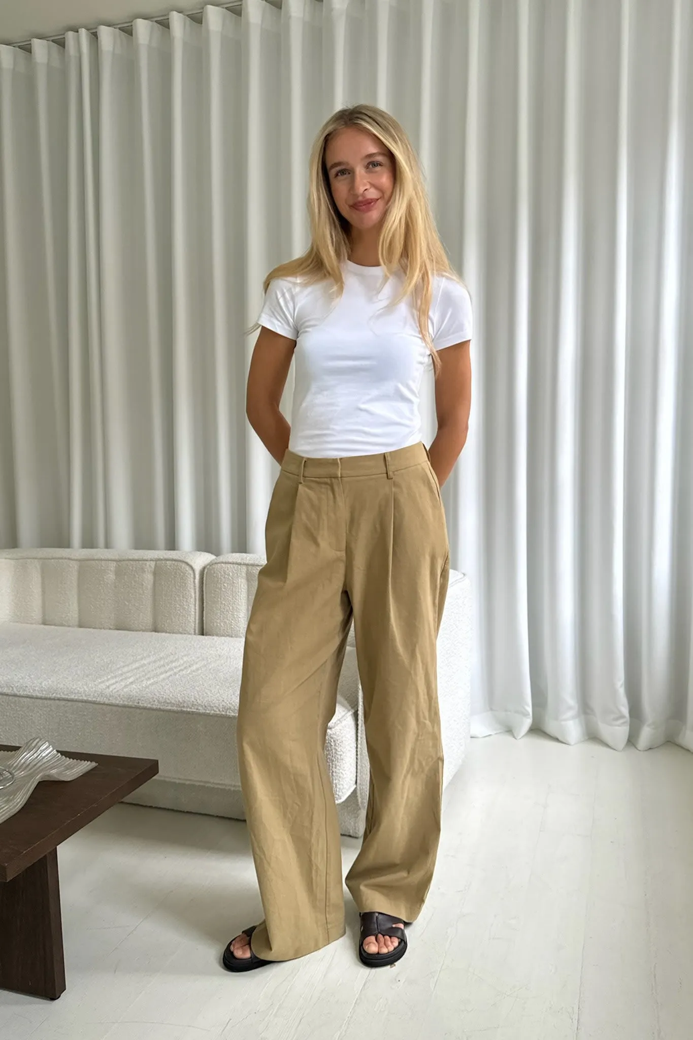 CelinaIC Bukser - Lys Khaki