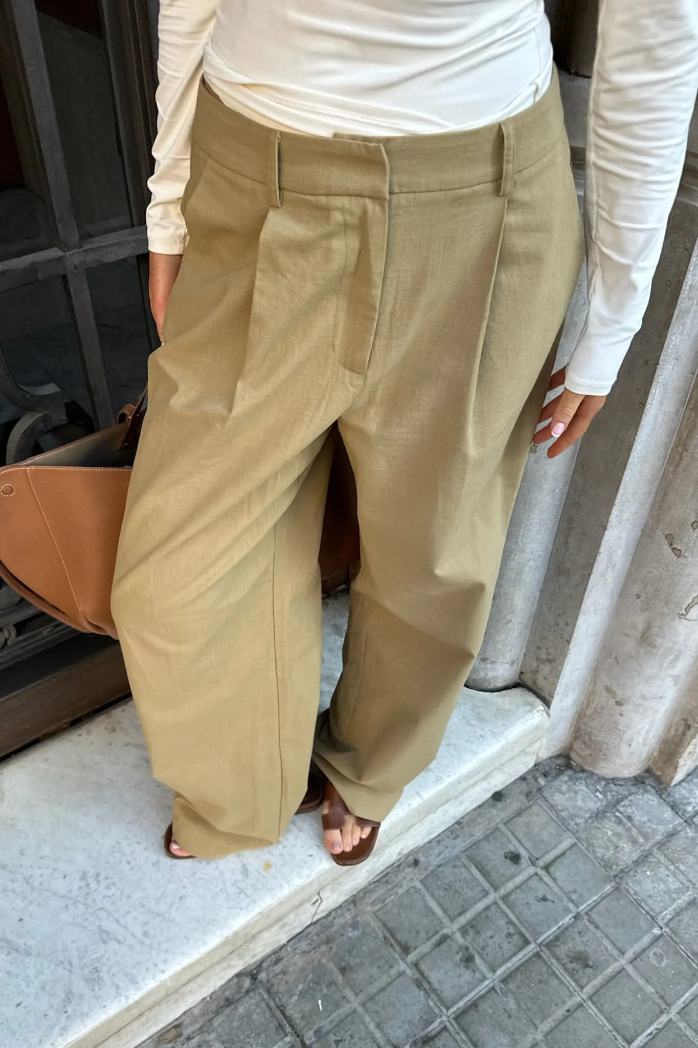 CelinaIC Bukser - Lys Khaki