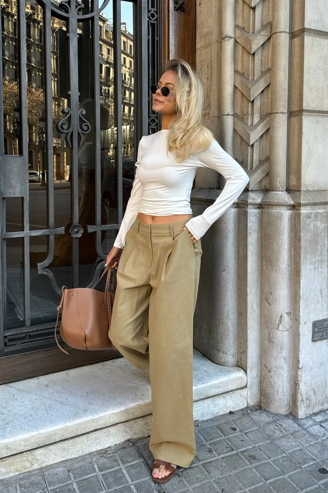 CelinaIC Bukser - Lys Khaki