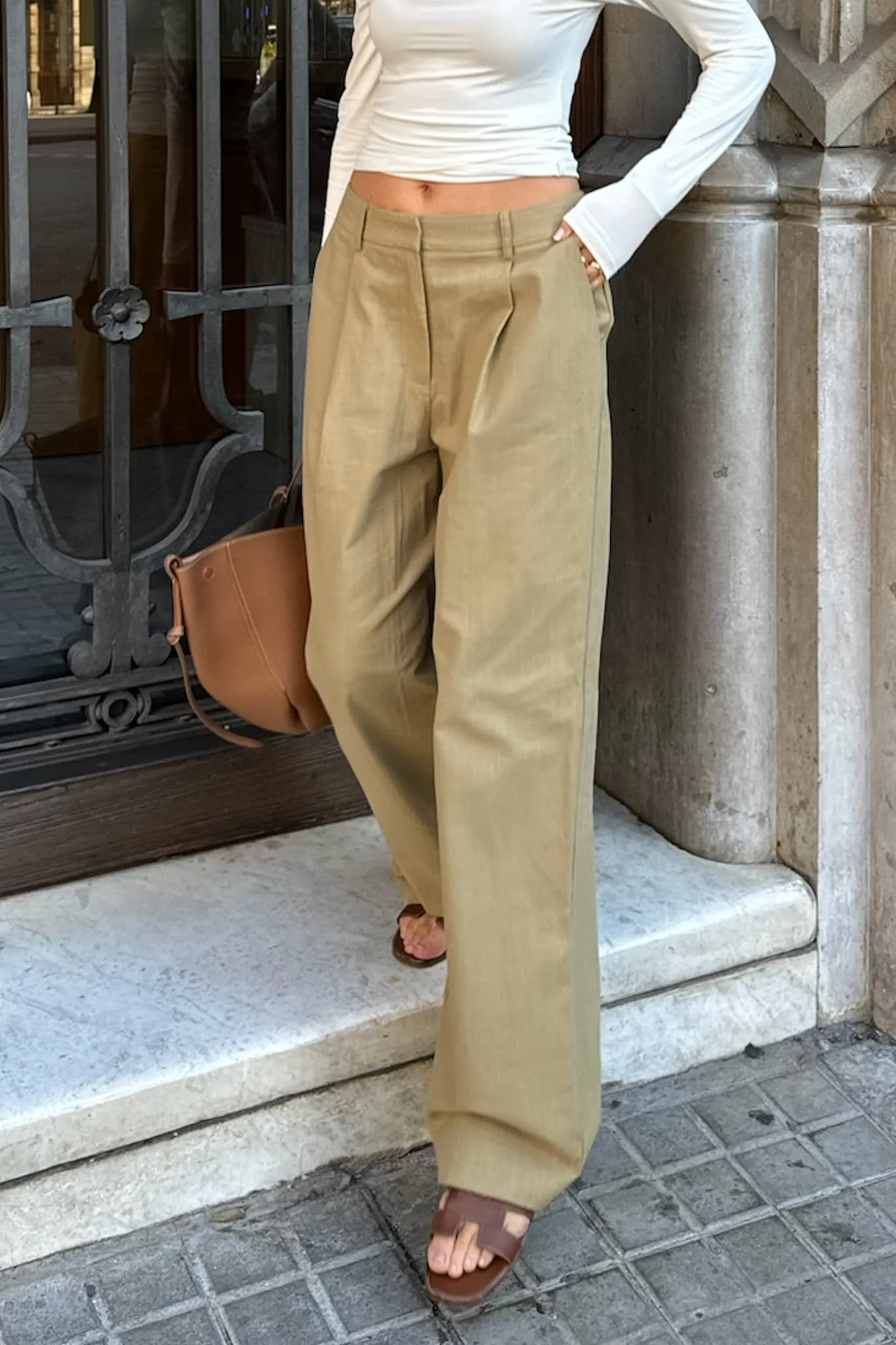 CelinaIC Bukser - Lys Khaki