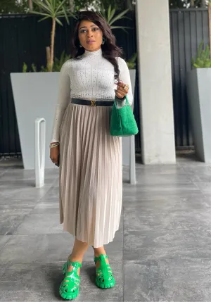 Chic Pleated MIDI Skirt