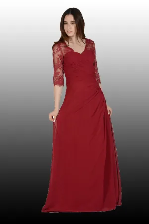 Chiffon & Lace Dress