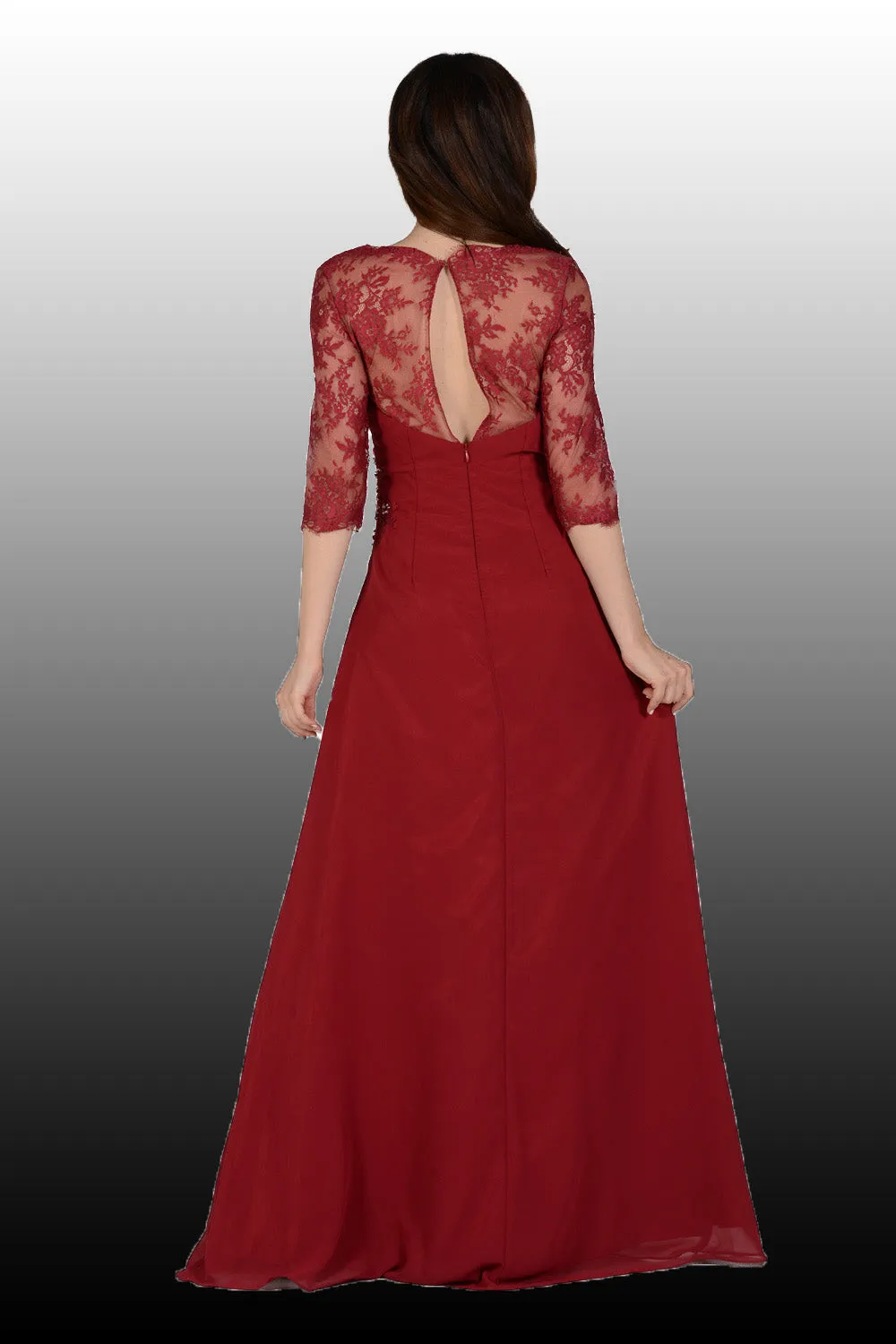Chiffon & Lace Dress