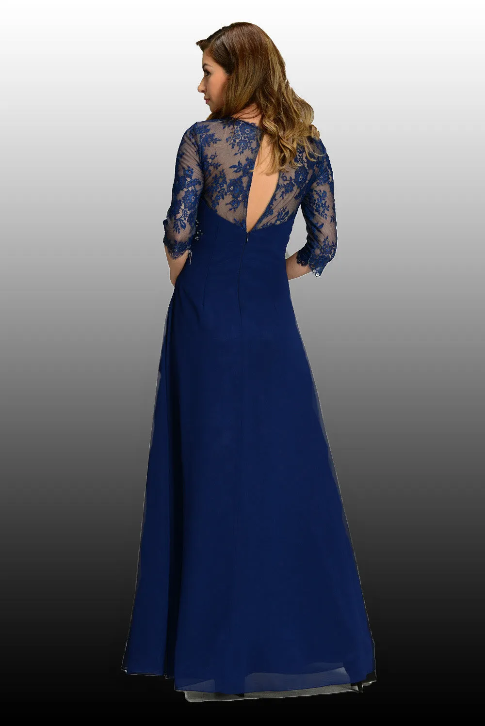 Chiffon & Lace Dress