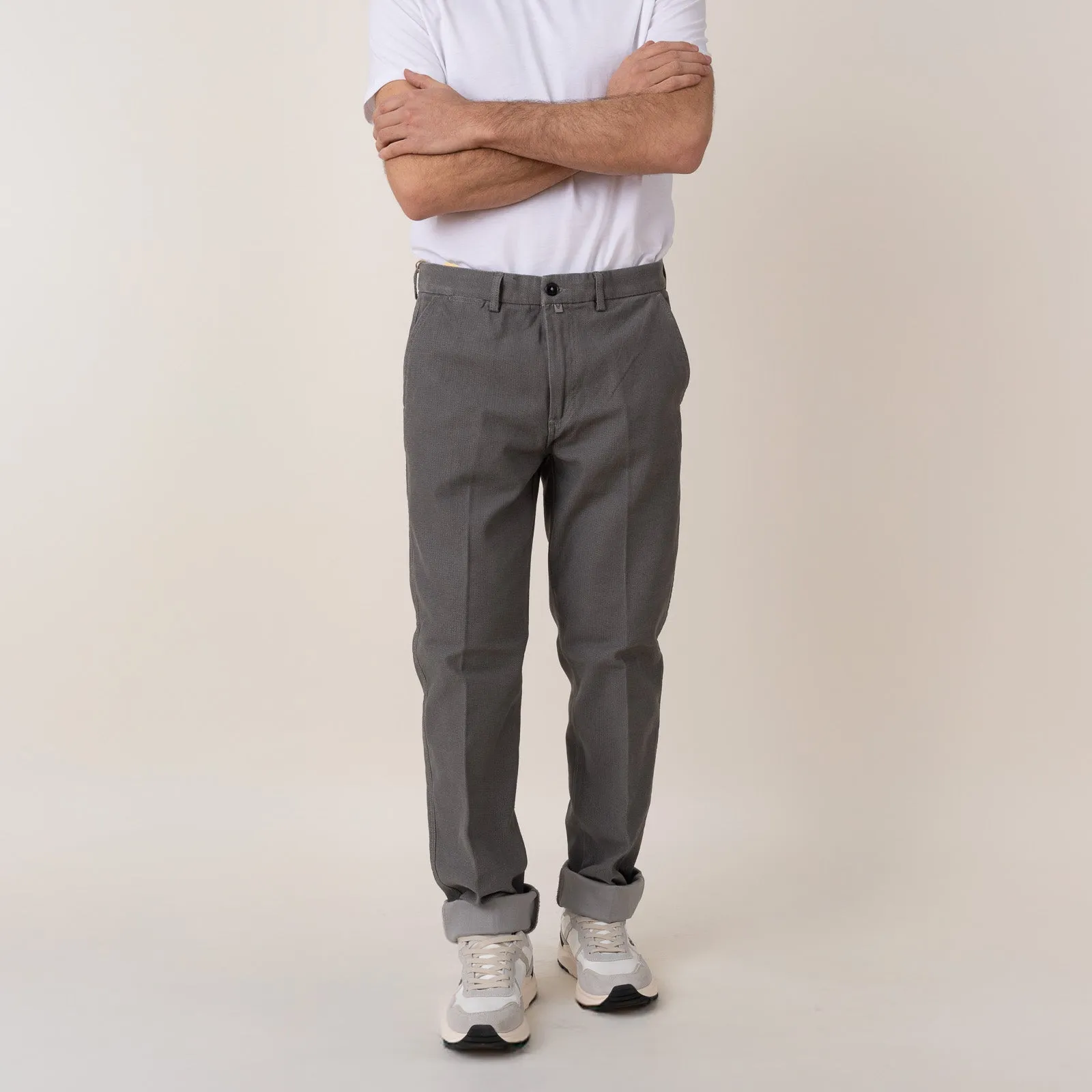 Chinos Comfort Twill Printed - Gray