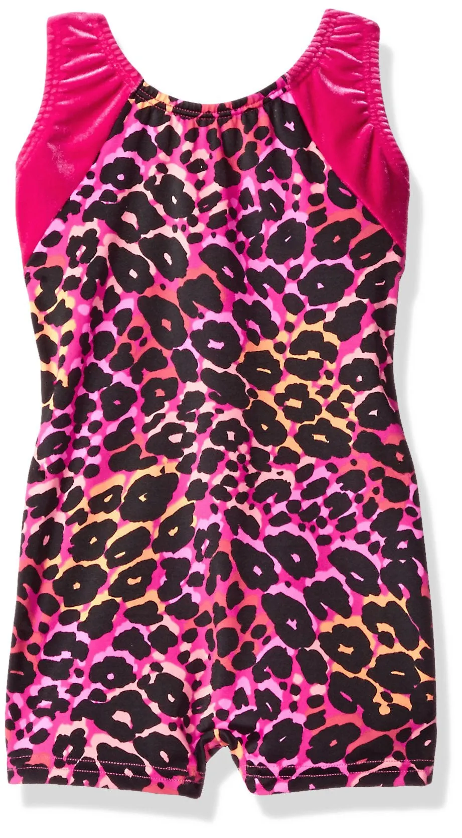 Clementine Little Girls' Racerback Short Unitard Bike-a-Tard
