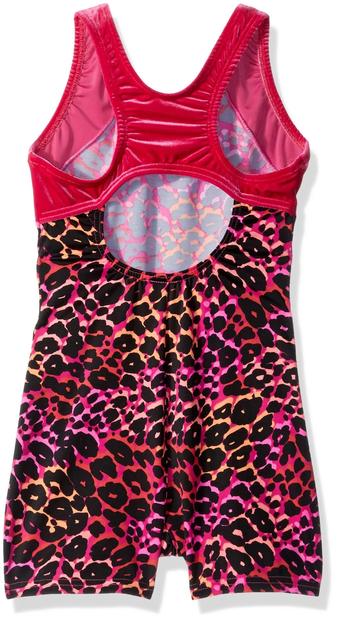 Clementine Little Girls' Racerback Short Unitard Bike-a-Tard