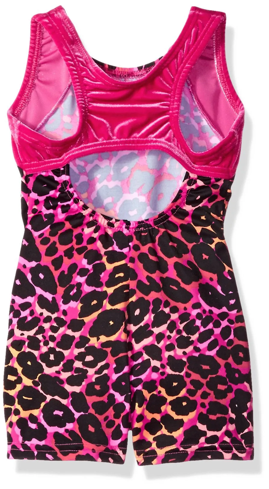 Clementine Little Girls' Racerback Short Unitard Bike-a-Tard