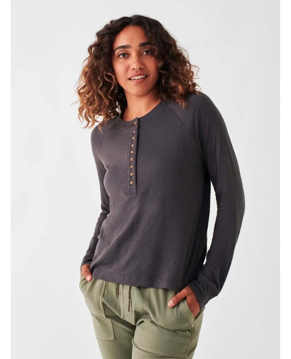 Cloud™ Henley Vintage Black