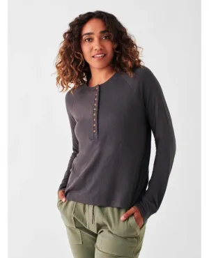 Cloud™ Henley Vintage Black