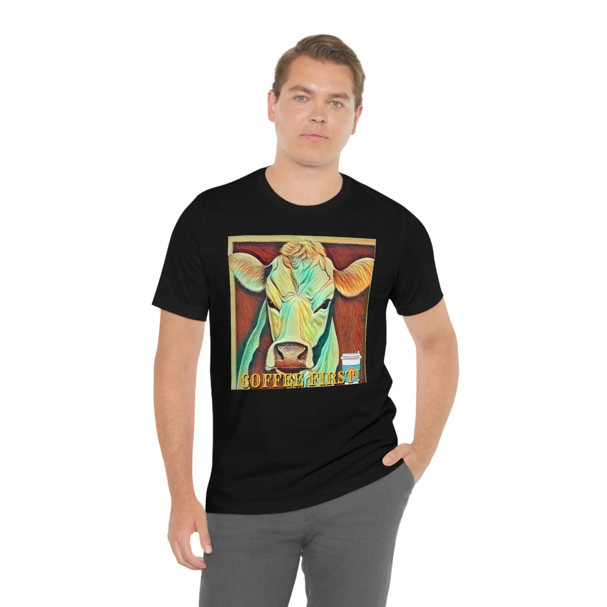 Coffee First! 4 Short Sleeve Tee
