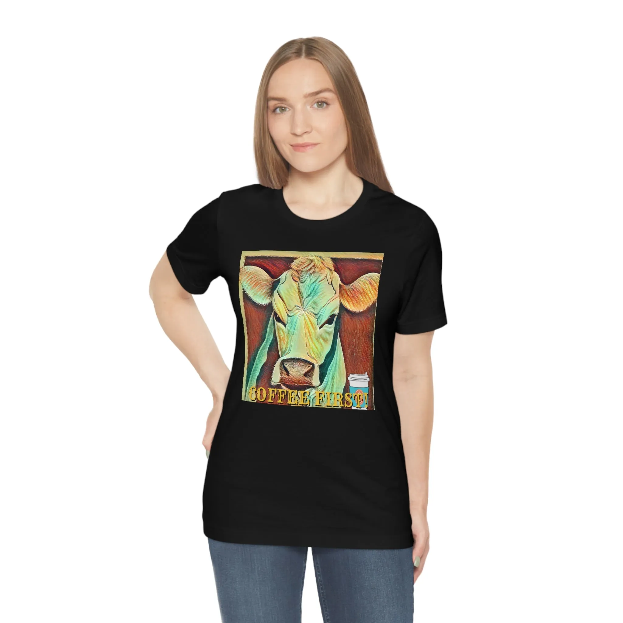 Coffee First! 4 Short Sleeve Tee